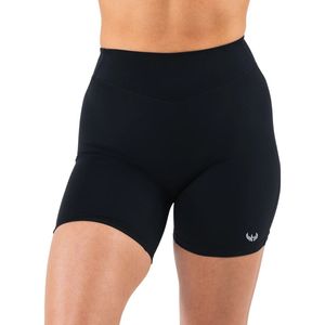 Shorts de cycliste noirs pour femme, taille mi-haute, respirants, extensibles, à compression, pour l'entraînement, la gym, la course, le fitness, vêtements de sport performants - Product Image 1