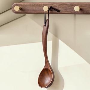 Cuchara de Sopa de Madera Hecha a Mano de Primera Calidad, Cuchara para Servir de Madera Dura Natural, Cuchara de Cocina Ecológica, Cuchara de Madera con Mango Largo - Product Image 6