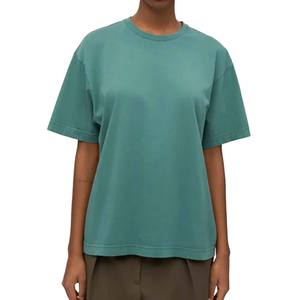 เสื้อยืดผู้หญิง OEM คุณภาพสูง สำหรับฤดูร้อน สกรีนโลโก้ได้ตามต้องการ เสื้อยืดเปล่า แบรนด์ลำลอง ผ้าฝ้ายระบายอากาศได้ดี - Product Image 3