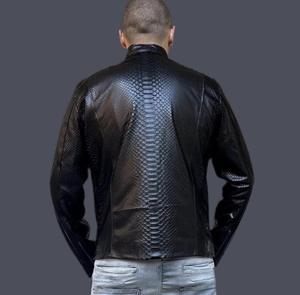 Blouson de moto pour homme, écologique, respirant, coupe-vent, imperméable, séchage rapide, teint en pièce, col montant, doublure, fermeture éclair - Product Image 1