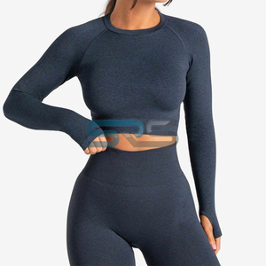 Ensemble de sport yoga 2 pièces pour femme, short taille élastique respirant coupe ajustée en tissu intelligent, idéal pour la course décontractée - Product Image 3