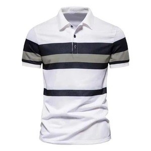 Polo de golf personnalisé de qualité supérieure 2026 pour hommes, blanc, en coton respirant, impression personnalisée, manches courtes - Product Image 2