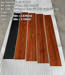 Revêtement de sol SPC en vinyle écologique, imperméable et anti-mites, épaisseur 4 mm, pour usage intérieur : salle de sport, maison, bureau, garage, sous-sol et entrepôt - Product Image 6