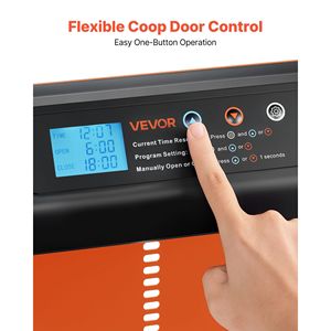 Porta Automatica per Pollaio in Alluminio Durevole, Alimentata a Batteria, con Timer Manuale e Funzioni di Sicurezza Anti-Pizzicamento - Product Image 3