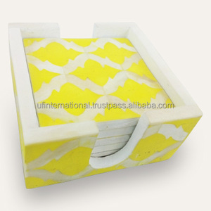 6 sous-verres à incrustation d'os de meilleure qualité, pour décoration de restaurant à domicile, ensemble de café et meilleure qualité à vendre - Product Image 4