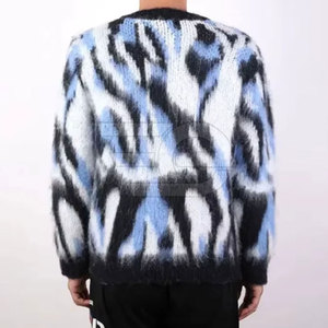 Pulls en tricot pour hommes, pull chaud à manches longues, décontracté, col rond, confortable, léger, vêtements à la mode pour hommes - Product Image 5