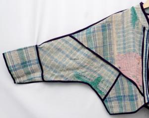 Veste Kantha vintage haut de gamme pour femme, 100 % coton, patchwork dessiné à la main, écologique, respirante, séchage rapide, col mandarin, coupe classique - Product Image 6