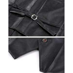 Chaleco de Cuero Genuino para Mujer, Estilo Motero, Moderno, Suave, Duradero, Cómodo y Elegante, Ropa Urbana Premium - Product Image 5