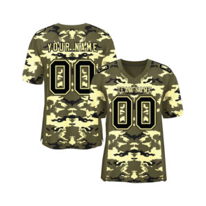 เสื้อฟุตบอลอเมริกันแบบซับลิเมชั่นสั่งทำพิเศษ ผ้าโพลีเอสเตอร์ตาข่าย แห้งเร็ว รับผลิตแบบ OEM แบรนด์ส่วนตัว ขายส่ง ชุดทีม พร้อมสกรีนชื่อทีม - Product Image 4
