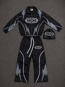 Chándales Casuales Premium con Capucha para Hombre, Diseño Sólido con Pedrería Brillante, Resistentes al Viento, para Moda Urbana, Hip Hop, Fiestas y Uso Diario - Product Image 6