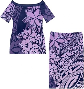 Vestido de Alta Calidad con Estampado Tribal Polinesio Samoano Personalizado, con Mangas Acampanadas, Venta al por Mayor, Vestidos Casuales Estampados, Diseño Nuevo - Product Image 2