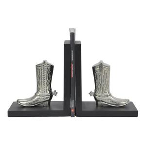 Sujetalibros Portátiles y Elegantes, Artículos de Regalo Empresariales, Diseño Escultural Hecho a Mano, Sujetalibros Metálicos con Forma de Bota, Decoración Moderna - Product Image 1