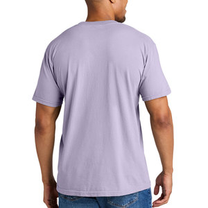 T-shirt personnalisé pour homme, uni, décontracté, basique, à manches courtes, coupe ajustée, t-shirt de haute qualité 100% coton pour homme - Product Image 3