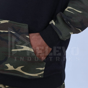 Survêtement à capuche en polaire technique pour homme, séchage rapide, respirant, logo personnalisable sur le devant, tenue de jogging, nouveau style, 100% - Product Image 3