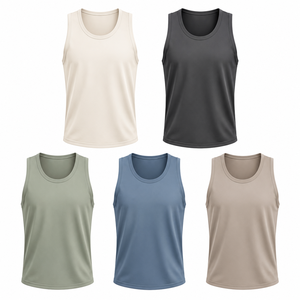 Camisetas sin Mangas Unisex con Cuello Redondo, Color Sólido, Absorben la Humedad, Secado Rápido, Poliéster, para Adultos, Todas las Temporadas, Corte Regular - Product Image 5