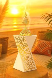 Quemador de Incienso Árabe de Lujo, Decoración para Ramadán, Caligrafía Islámica, Mabkhara, Porta Incienso Oud, Decoración para el Hogar, Regalo - Product Image 4