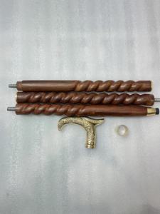 Pomo de latón antiguo tallado para bastón, accesorio decorativo pulido para bastón, mango de repuesto, regalos para coleccionistas - Product Image 4