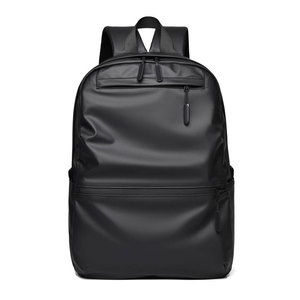 Men Premium <b>Leather</b> <b>Backpack</b> Lightweight Zipper Waterproof <b>Large</b> Storage Capacity Strong Stitching Comfortable Carry for Travel - Product Image 1