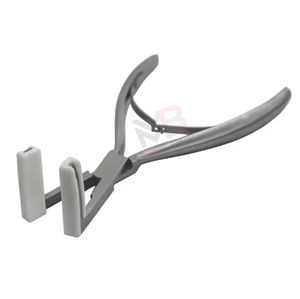 Heavy Duty Metal Dark Grey Tape Hair Extension <b>Pliers</b> Flat Jaw Sealing Tool for Strong Bond Commercial Use Hair Stylist - Product Image 2