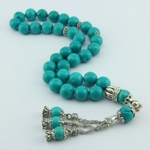 Rosario Islamico Personalizzato, Tasbih Ecologico Fatto a Mano in Resina Ambrata Trasparente per Regali - Product Image 4