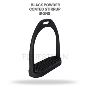 Étriers de monte en acier noir thermolaqué de 4,75 pouces pour l'équitation anglaise - Product Image 2