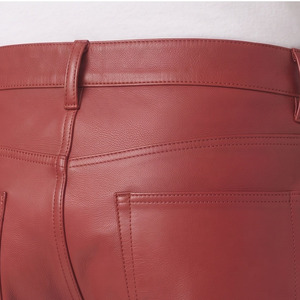 <b>Men</b> Premium <b>Leather</b> Pants <b>Men's</b> <b>Leather</b> Streetwear <b>Trouser</b> <b>Mens</b> High Quality <b>Leather</b> Pant <b>Men</b> Pockets <b>Leather</b> Pant - Product Image 4
