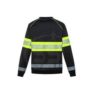 Weather Resistant Water Proof Safety Sweatshirt ANSI Class 2 High Visibility Workwear Customized Logo <b>LED</b> Flash for Outdoor Use - Product Image 5