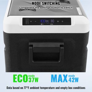 <b>Portable</b> 12 Volt Car Refrigerator <b>Fridge</b> 38 QT Single Zone Freezer 4 Plug EU for RV Use with Ice Making Function - Product Image 5