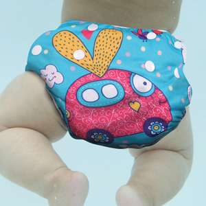 Pañal de natación reutilizable/Diseño de coche de traje de baño - Product Image 1