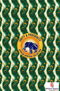 Tissu en coton nigérian imprimé wax africain personnalisé pour la couture de mode africaine, les tenues de cérémonie et la décoration intérieure - Product Image 3