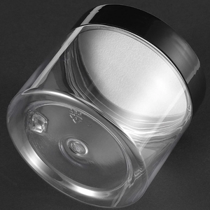 Contenants de voyage transparents à large ouverture avec couvercles à vis en plastique PET, bocaux de rangement personnalisés avec impression sérigraphique, 6 oz, cosmétiques, soins de la peau - Product Image 5