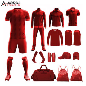 ชุดฟุตบอลคุณภาพสูง ออกแบบเองได้ เสื้อและกางเกงขาสั้น ผ้าแห้งเร็ว สำหรับการฝึกซ้อมฟุตบอล การแข่งขัน และการเล่นกีฬาประจำวัน - Product Image 1