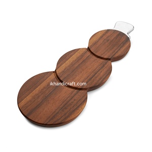 Plateau de fromage de luxe personnalisé sur Alibaba fait à la main décoration de table de Noël Pâques Ramadan plateau en métal bonhomme de neige lavable au lave-vaisselle - Product Image 6