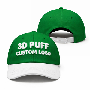 Gorras de Béisbol Duraderas con Logotipo Personalizado, Transpirables, de Algodón y Poliéster, de Secado Rápido, Estilo Casual Urbano, con Impresión 3D en Relieve - Product Image 1