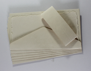 New Style Greeting Card Gift Envelope 250 Gsm Deckled Edge Card With Matching Envelop Recycled Handmade Paper - Product Image 5