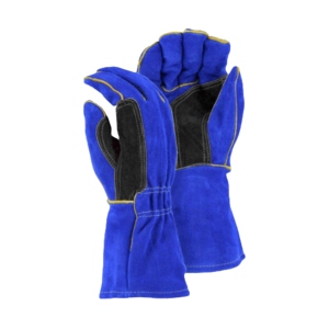 Gants de soudure en cuir de vachette renforcé, résistants à la chaleur et aux étincelles, pour la sécurité industrielle, la lutte contre les incendies, le barbecue et la manipulation de la viande. - Product Image 2