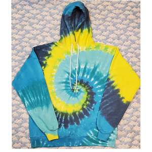 Sweat à capuche oversize tie-dye de qualité supérieure, effet délavé vintage, style streetwear tendance - Product Image 3