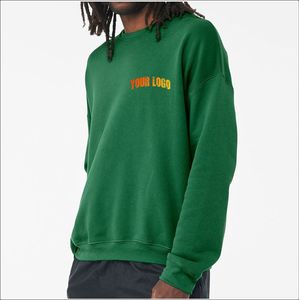 เสื้อสเวตเชิ้ตผ้าฝ้ายหนาน้ำหนักมากทรงโอเวอร์ไซส์สำหรับผู้ชาย ปักลายได้ตามสั่ง สไตล์สตรีทแวร์ ระบายอากาศได้ดี สวมใส่สบาย คุณภาพสูง - Product Image 1