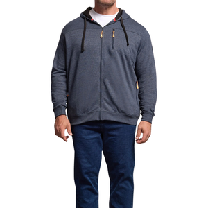 Sweat-shirt à capuche pour homme en tissu tricoté confortable, anti-rétrécissement, polyester/coton, grande taille, vente en gros - Product Image 4