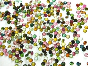 Cabujón de turmalina redondo Natural de alta calidad, piedra preciosa suelta facetada de corte rosa para la fabricación de joyas, producto de buena calidad - Product Image 3