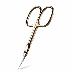 Ciseaux à cuticules en acier inoxydable, ciseaux de précision courbés pour manucure, coupe-cuticules - Product Image 1