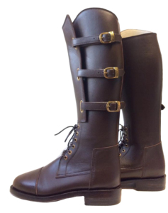 Botas de equitación de color sólido, de cuero adherido, con punta cerrada, ajuste cómodo para uso ecuestre. - Product Image 6