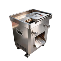 Trancheuse pour Viande Fraîche : Premières Tranches, Deuxième Bandes, Troisième Cubes – Épaisseur de Coupe 5mm-20mm (Optionnelle)