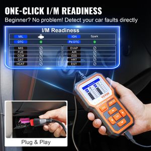 Aggiornamento 2 IN1 OBD2 Scanner strumento diagnostico protocollo OBDII Tester batteria lettore di codici auto per 1996 tutte le auto 6V/12V batteria - Product Image 5