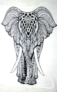 Wall Hanging Tapestry Poster Small Cotton Animal Print <b>Stand</b> Elephant Beautiful <b>Door</b> Decor Multiple Colors By Indian Consigners - Product Image 2