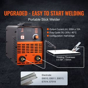 Saldatrice Inverter IGBT Portatile 2-in-1 200A ARC/Lift TIG & MMA 110V/220V con Funzione Hot Start e Uscita DC & AC - Product Image 2