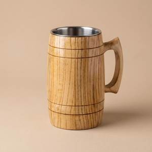 Luxury Handcrafted Wooden Mug Gift Set Supplier Personalized Wooden Mug with Custom Logo Wholesale Eco Friendly Wooden <b>Tea</b> <b>Cup</b> - Product Image 3