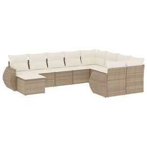Set di divani da giardino Beige bianco crema - Product Image 2