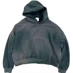 เสื้อฮู้ดดี้ราคาส่ง ผ้าฝ้าย 100% ทรงโอเวอร์ไซส์ สไตล์ครอป ไหล่ตก สตรีทสไตล์ เสื้อฮู้ดดี้ผู้ชาย - Product Image 1