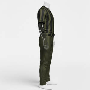 Ensemble uniforme de baseball unisexe, rayures sublimées, maillot de baseball imprimé numériquement, pantalon, maillot de softball à boutons sur le devant - Product Image 3